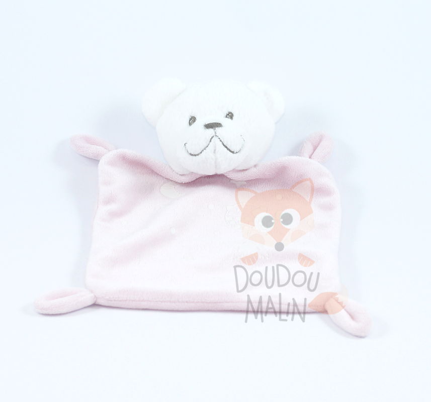  boone glow baby comforter pink bear bird moon star 